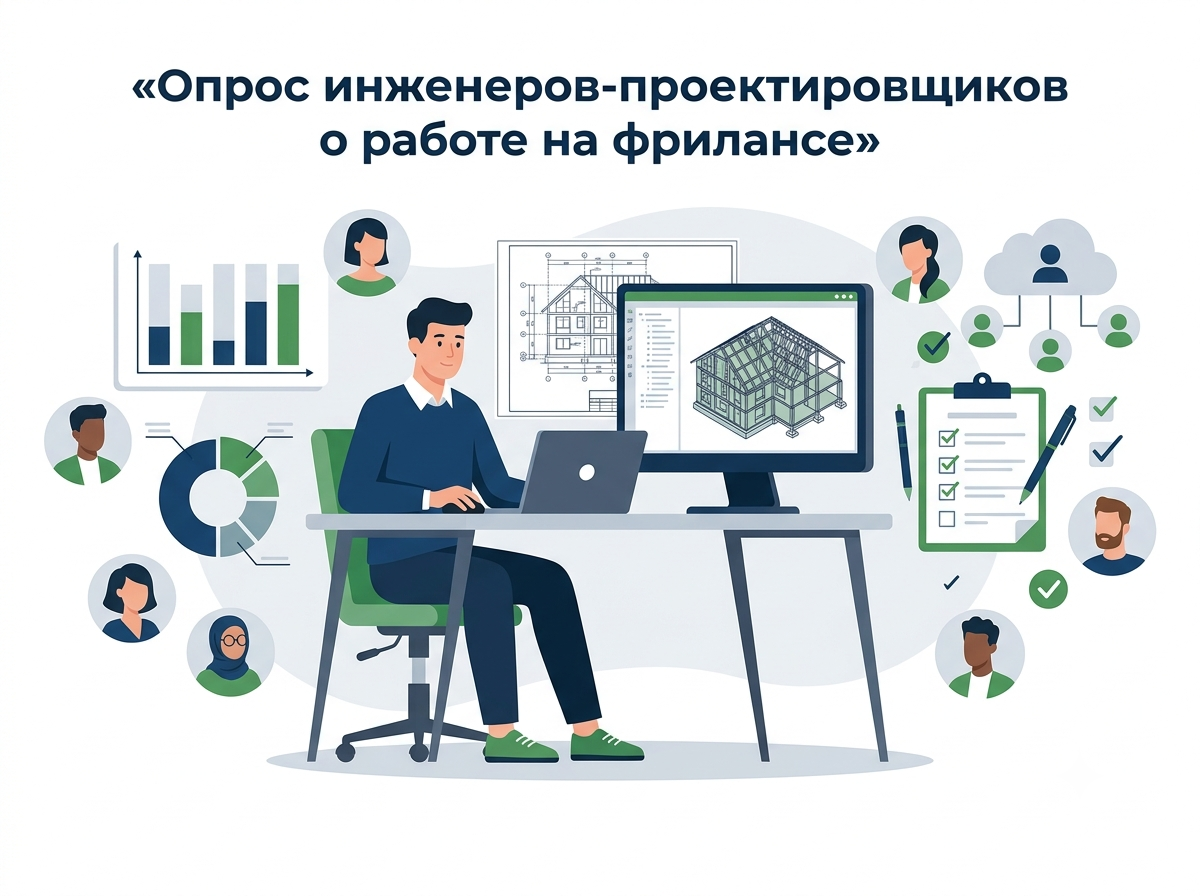 Опрос инженеров-проектировщиков: проектирование и фриланс — 2023